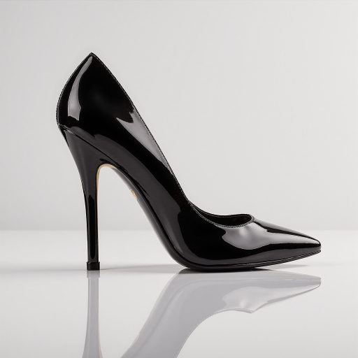 Black high heel pumps for women, elegant design, pointed toe
