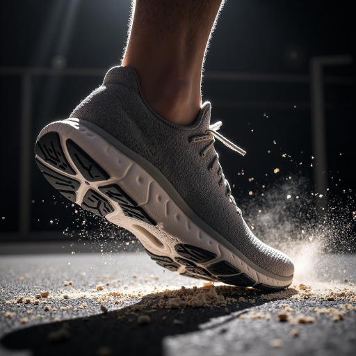 White running sneakers for men, lightweight design, breathable mesh